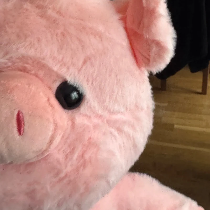 Lindo y Suave Peluche de Cerdo de 45cm, de Alta Velocidad, Almohada de Peluche, Animal de Compañía para Apoyo Emocional,