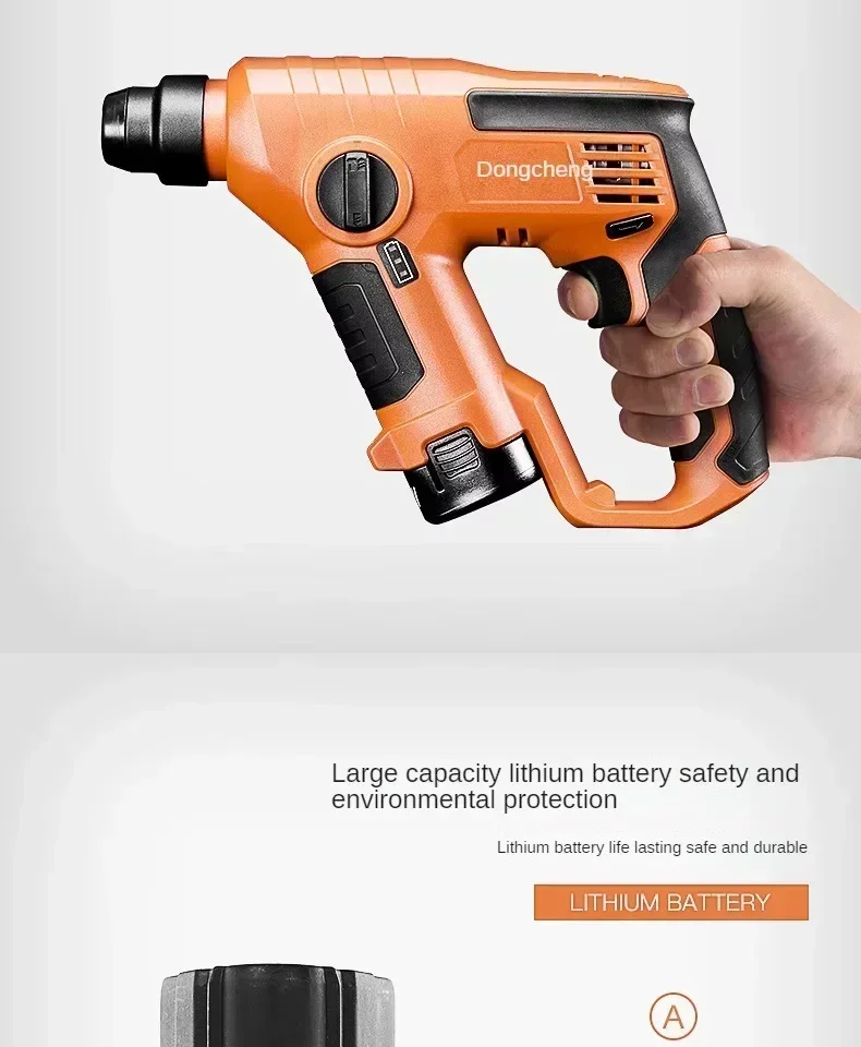 Small and Lightweight Lithium-Ion Impact Drill for Home Use - Eastinto Electric Hammer Drill