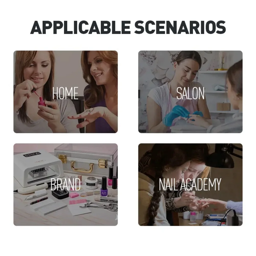 Kabellose Nagellampe, 96 W, wiederaufladbarer Gel-Nagellack-Trockner, UV-Licht für Maniküre, Zuhause und Salon