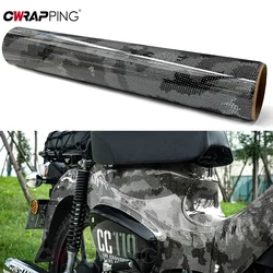 Carbon Fibre Stickers Motorcycle Stickers Waterproof Body Stickers Python Pattern Car Stickers No Bubble Auto Color Change Film
