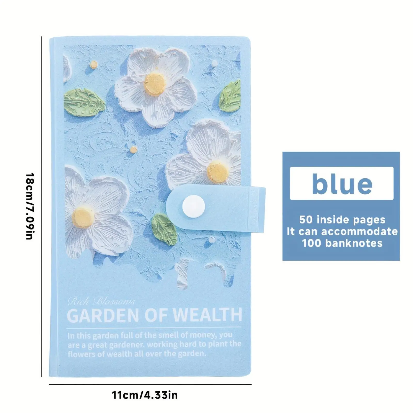 1PC Saving Book Save Money 50Sheets Double-sided Money Saving Challenge Oil Painting Mini Savings Challenge Reusable