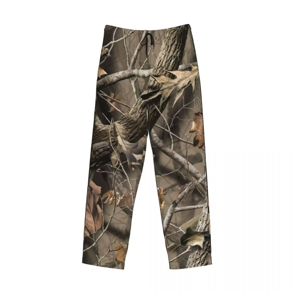 Custom Print Echte Boom Camouflage Pyjama Broek Mannen Gothic Hiphop Slaap Nachtkleding Broekjes Met Zakken