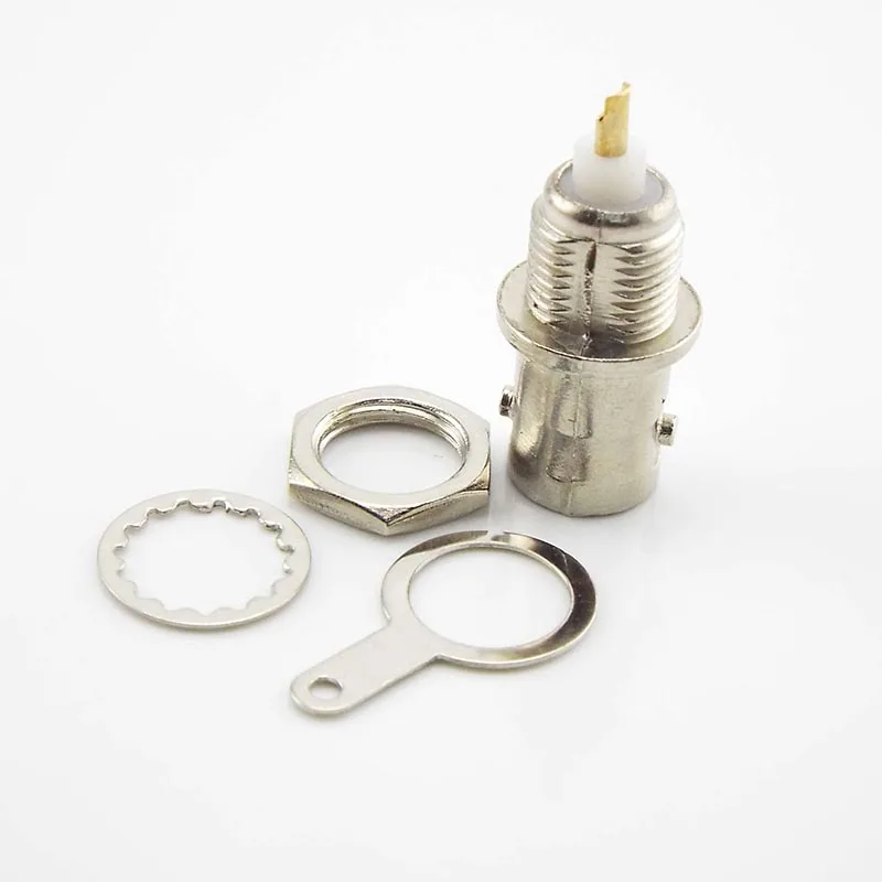 BNC Female Connectors Adapter Panel Chassis Mount Coaxial Cable Monitor Accessories For Welding Machine Parts C6