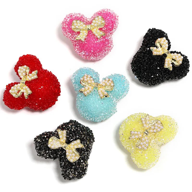 Bow Shaped Candy Mouse Beads Cute Dreamy DIY Bead Making Jewelry Keys Phone Chains Pens Decorative Earrings Necklace Accessories