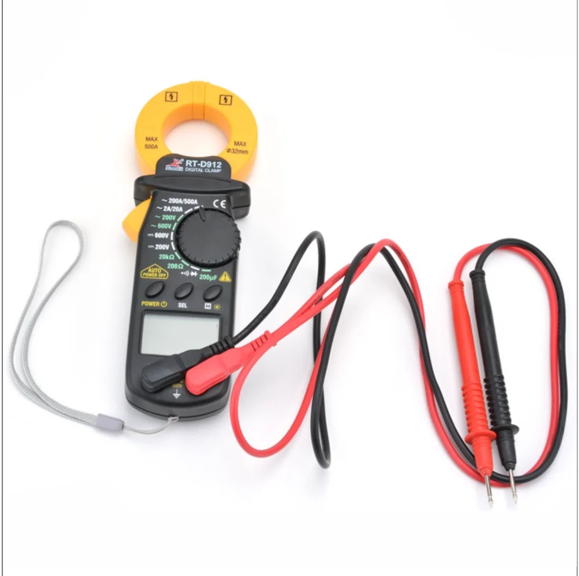 

R'DEER tool Pocket sized digital multimeter High grade clamp type digital multimeter electrician tool NO.RT-D912