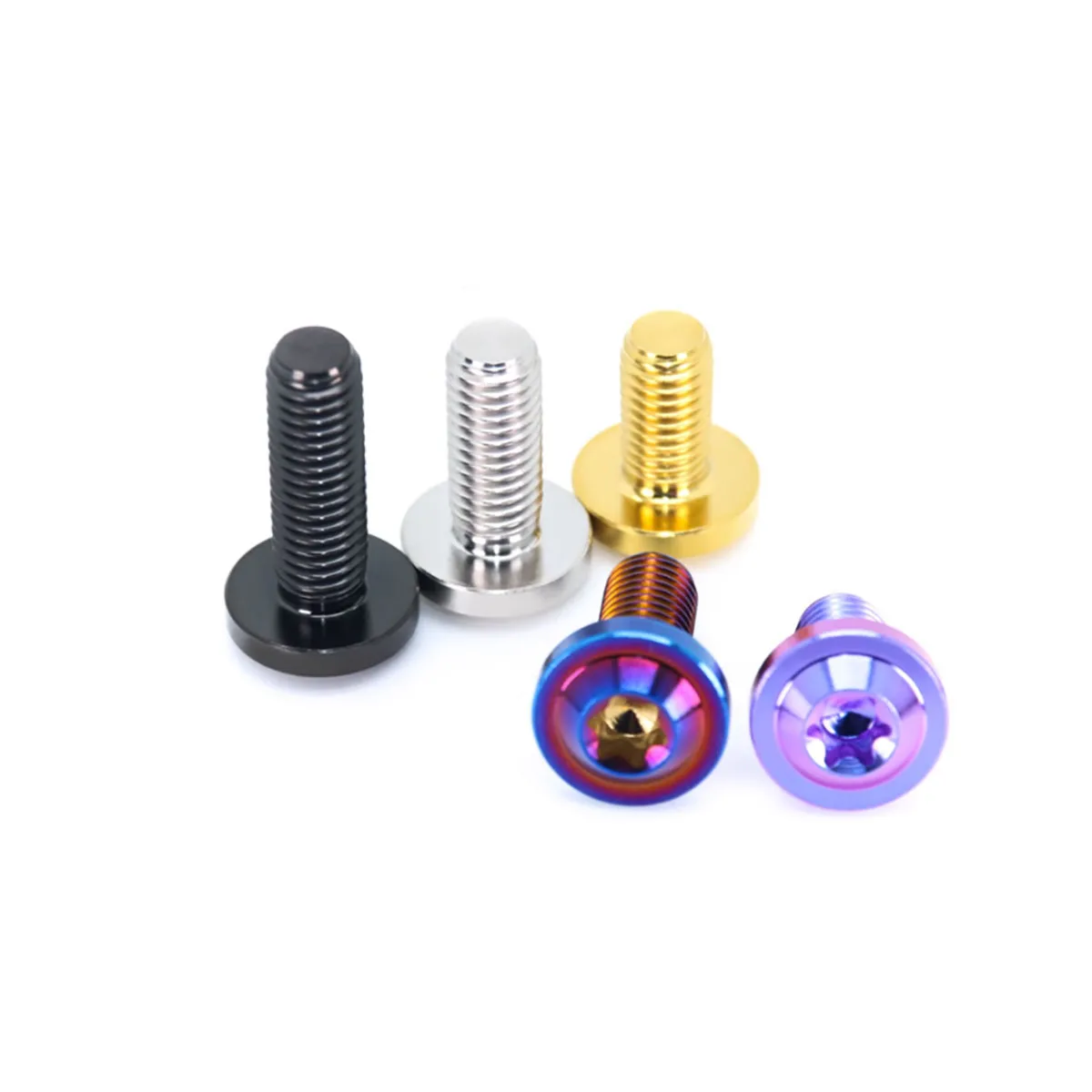 Titanium Alloy Flying Saucer Head Screws/Internal Plum Blossom Motorcycle Modification Bolts M5-M10