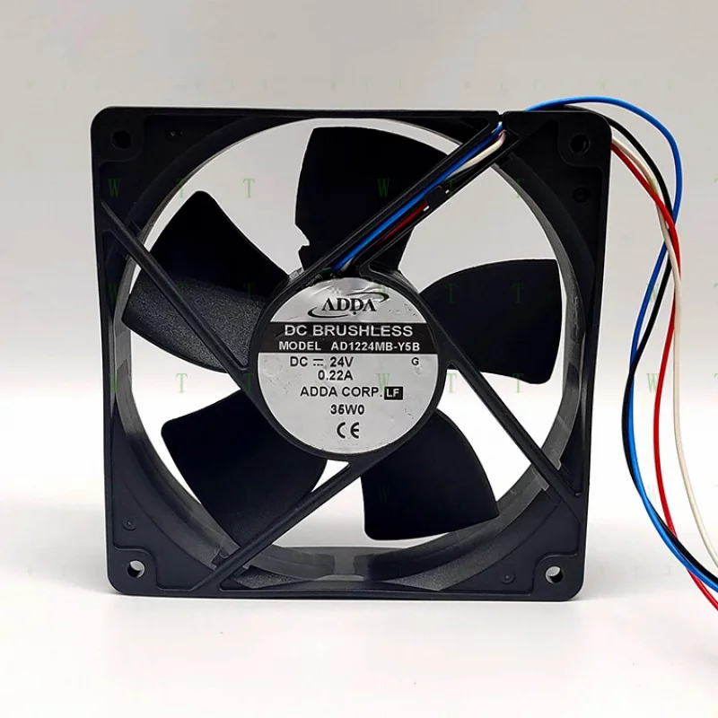 

H 1 шт. для вентилятора ADDA AD1224MB-Y5B DC24V 0,22A 12032 12 см 4-проводной охлаждающий вентилятор