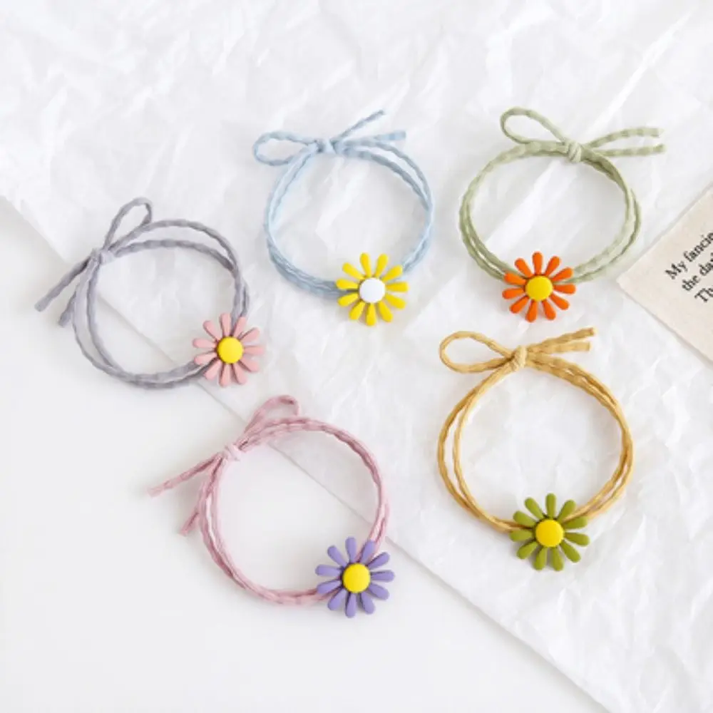 Daisy Hair Tie Cute Lovely Versatile Hair Rope Candy Color Hair Band