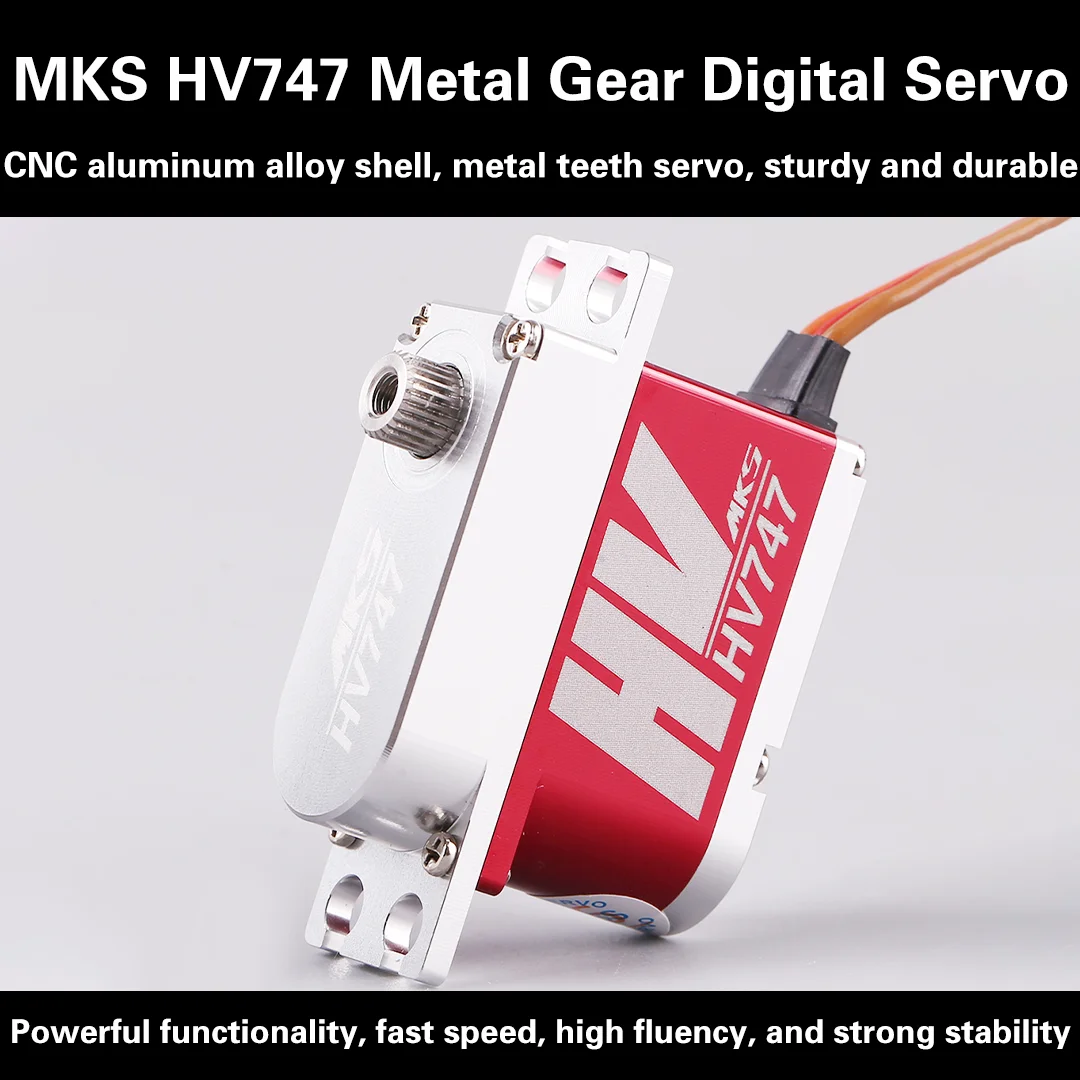 MKS HV747 All-Metal Digital Servo CNC Shell Digital Servo RC Drone Coreless Motor