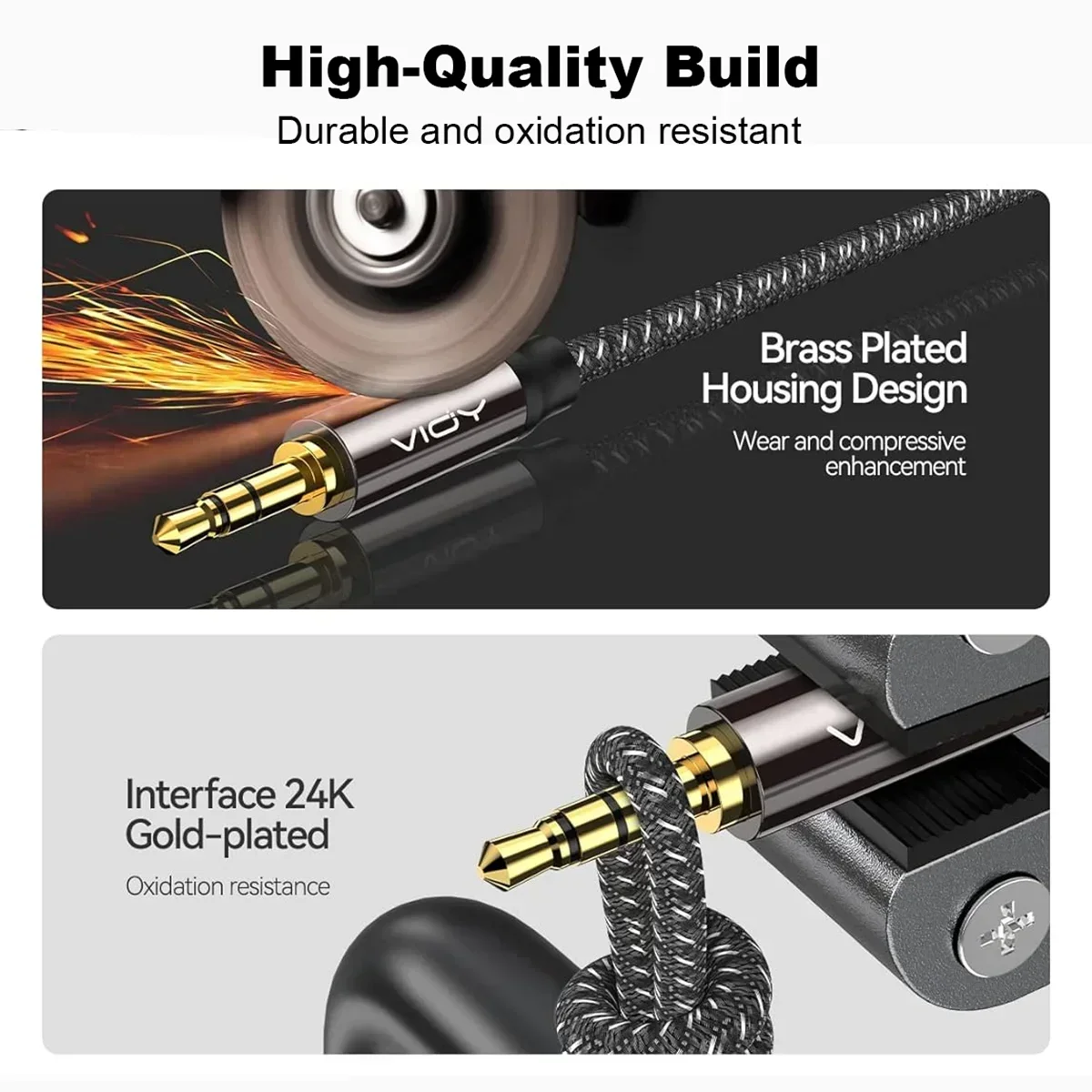 Headphone Extension Cable Jack 3.5mm TRS Male To Female Stereo Audio Cable Nylon Braided Aux Cord for Car Smartphone Tablet Etc