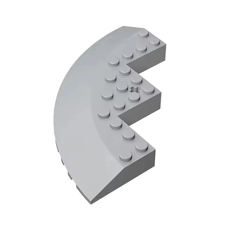 20pcs MOC Compatible 58846 Building Block Accessories 10x10 Inclined Circular Corner Pieces for DIY Create Children's Toys