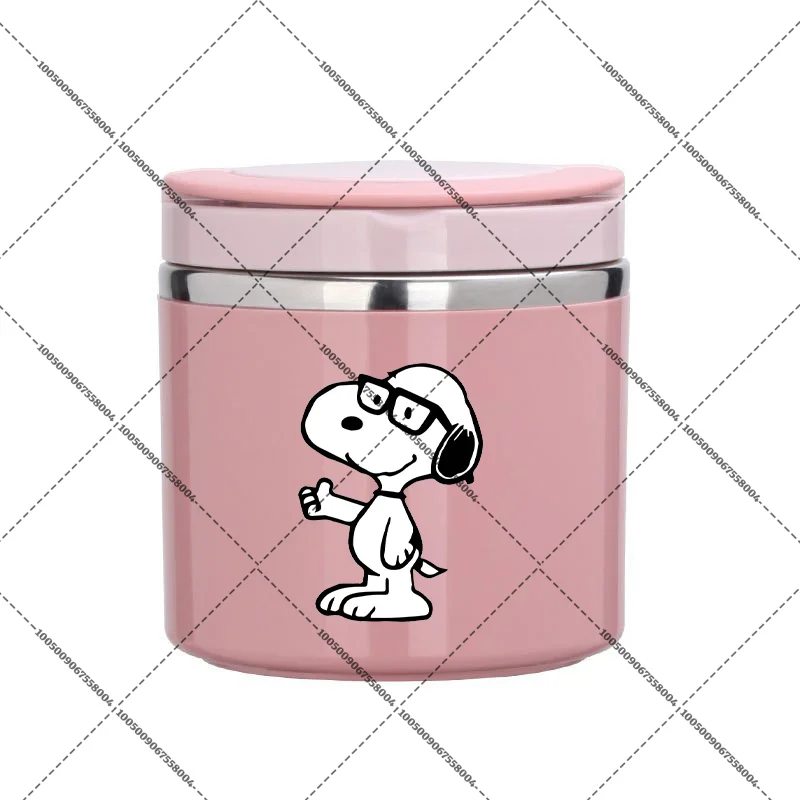 Snoopys caixa isolada preservação de calor recipientes de alimentos figura animal lancheiras térmicas refrigerador recipiente de piquenique escola portátil