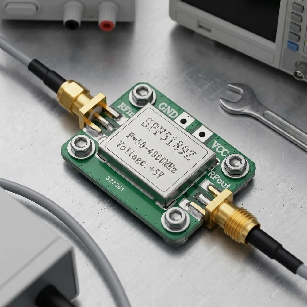 SPF5189Z-Based RF Signal Booster for LNA Applications Operating from 50MHz up to 4000MHz with 0.6dB Noise Figure