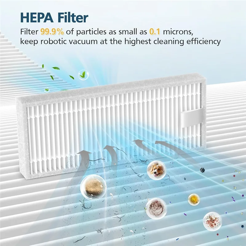 AD-filtros cepillos almohadillas de fregona para ROPVACNIC S1 A1 para Tipdiy G90 para VIPSUN Z1 para Robot aspirador Betboyles V75S, accesorio
