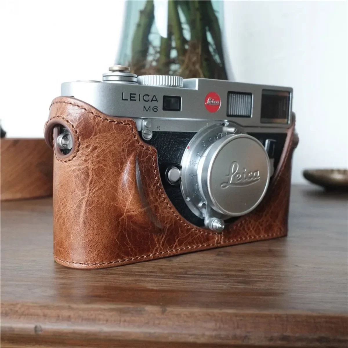 Genuine Leather Vintage Half Case Camera Bag Protective CaseBody Cover Suitable for Leica M3 Big Ear M7(NOT for M3 Small Ear)