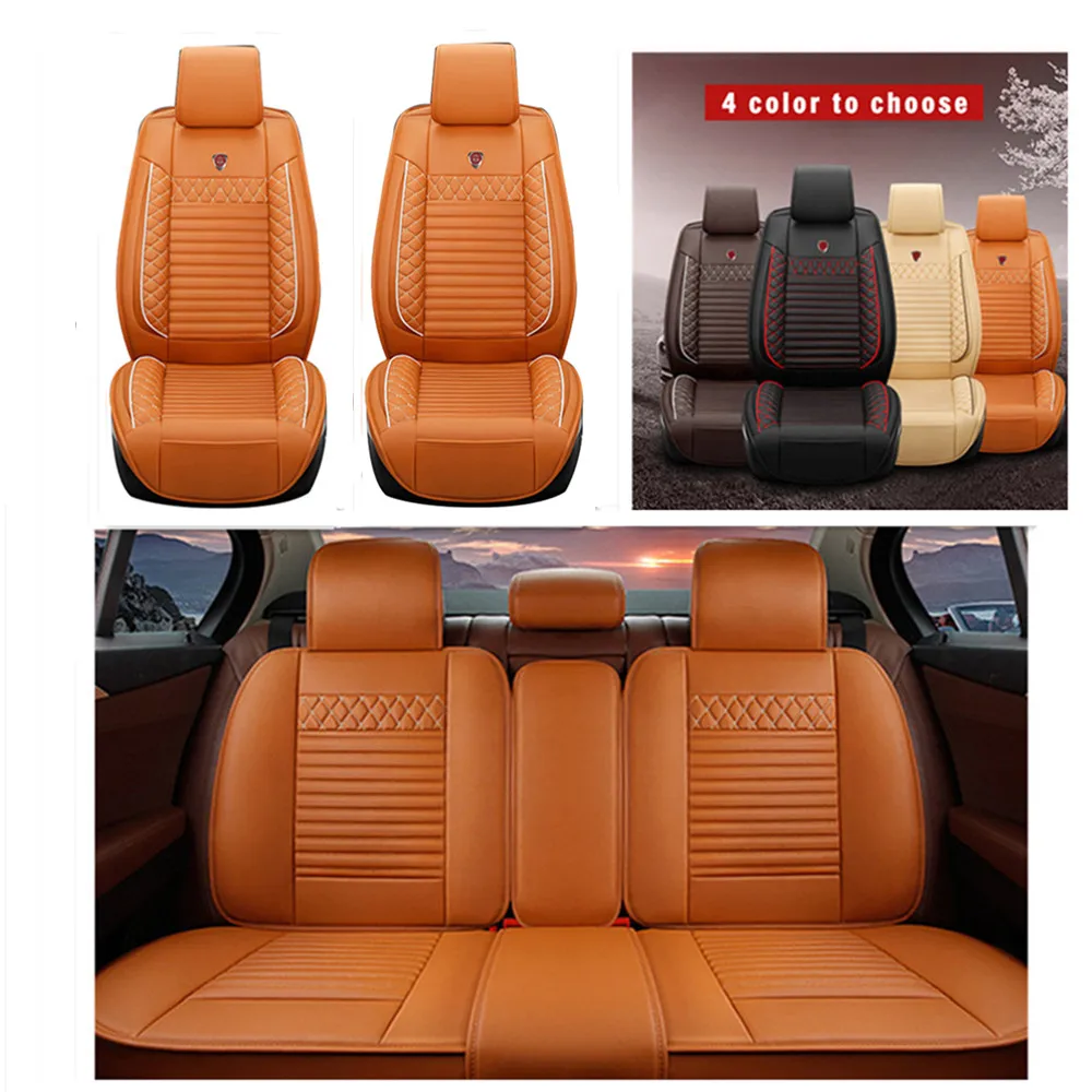 Car Seat Covers For Lexus RX300 HS 260H LS430 LS460 LS500 LS500H RX450 RX400H Full Set Leather Car Cushion Interior Accessories