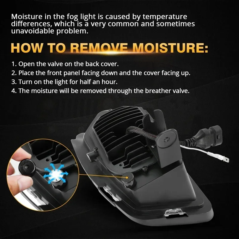 車 LED フォグランプフロントバンパードライビングランプアセンブリダッジラム 1500 2013-2018 68104821 AC 68104820 AC