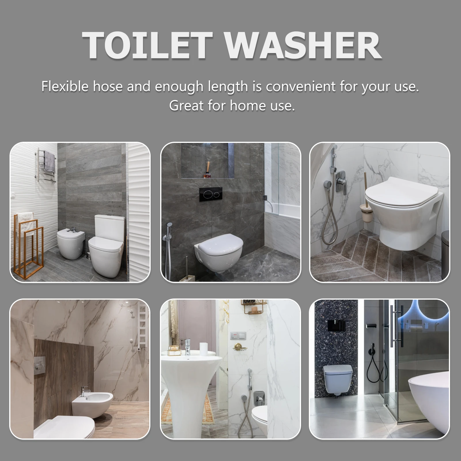 

H held Bidet Sprayer Buttock Washer Toilet Cover Non Stainless Steel Durable Safe Multi Functional Home Use