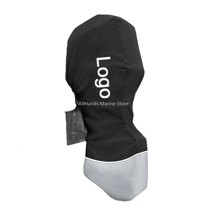 Heavy Duty Durable 420D Polyester Full Outboard Motor Boat Cover Waterproof UV-Proof Outboard Motors Covers