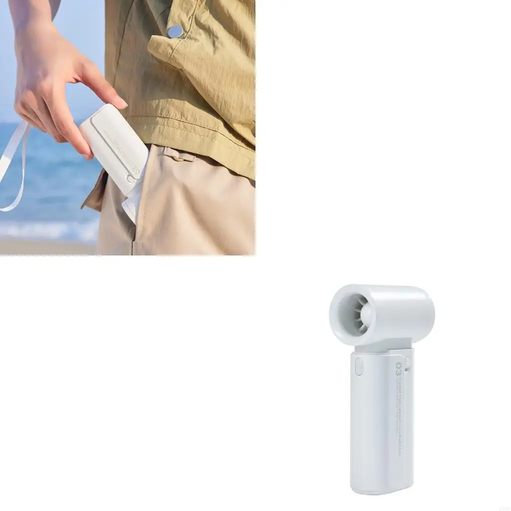 

Перезаряжаемый через USB портативный вентилятор, 4000 мАч, портативный вентилятор с подвесным ремешком, охлаждающее устройство в