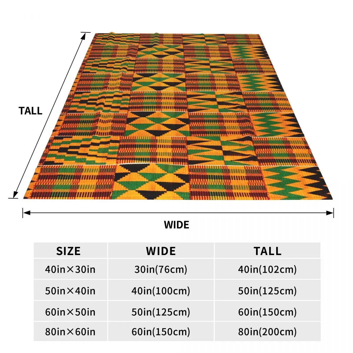 African Pattern Authentic Kente Cloth Pattern African Ghana Design Blankets Flannel Blanket Office Throws Bedspread Quilt