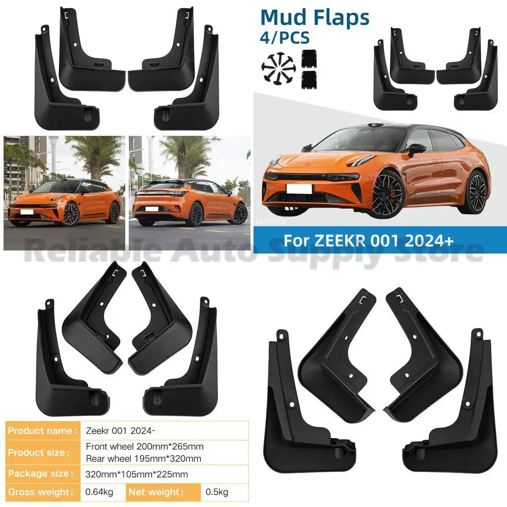 

For Zeekr 001 2024 Mud Flaps Premium Quality Auto Fender Protector Durable Rubber Tire Guard Perfect Fit Stylish Design