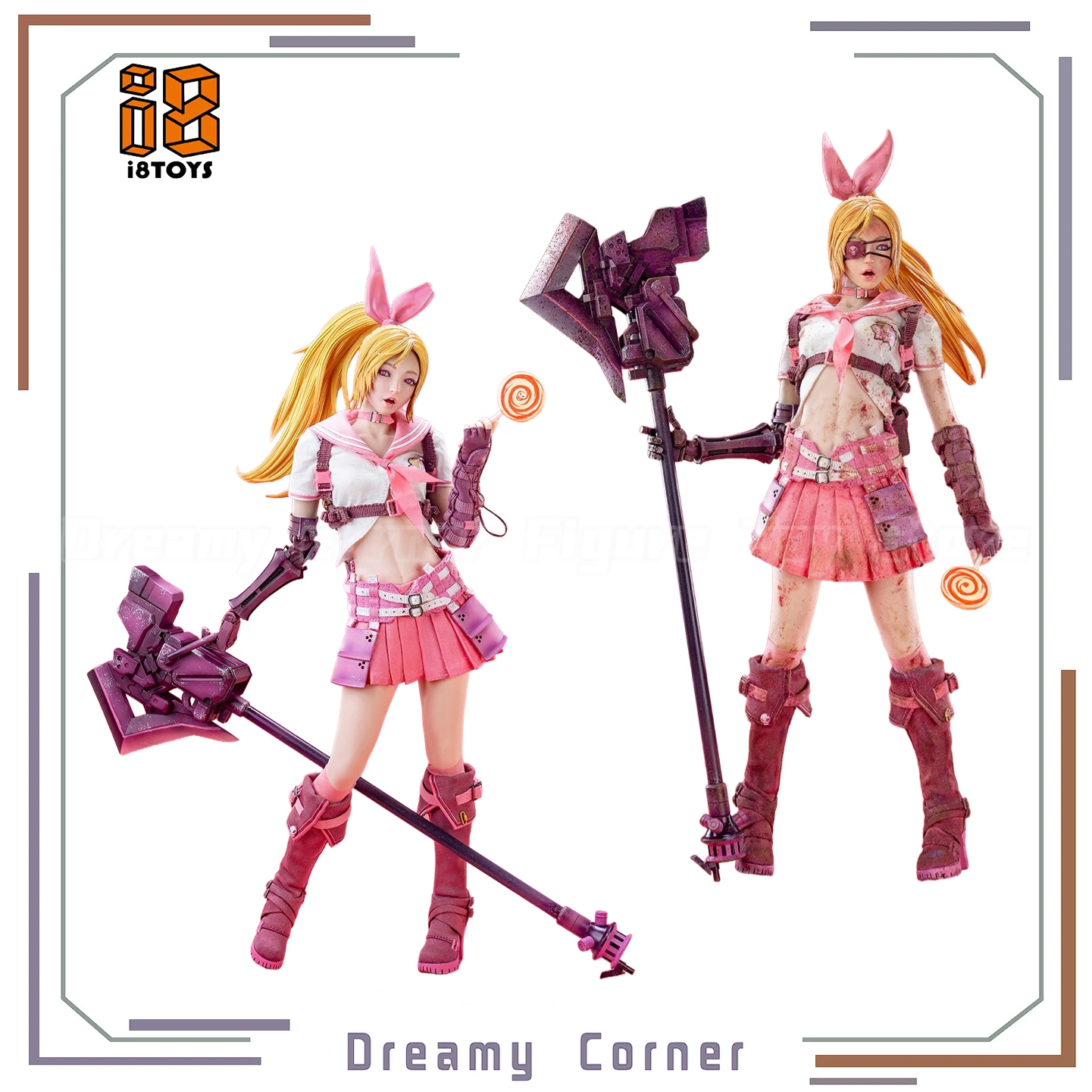 

【In Stock】I8TOYS CZ001 CZ002 Mentality Agency Standard Version Battle Damage Version Candy 1/6 Action Figure Ornaments Toys