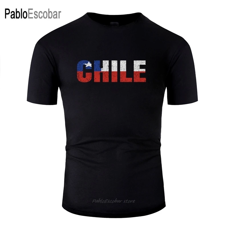 New Arrival Fashion Chile Flag Vintage Chilean Country Tshirt For Men Cotton Black T Shirt Female Size Xxxl 4xl 5xl Hip Hop