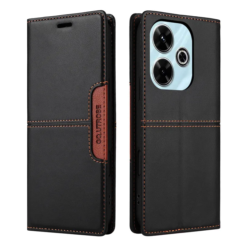 Carteira magnética anti-roubo capa de couro para xiaomi redmi 13 4g 13c 5g redmi13 c redmi13c bolsa titular do cartão telefone livro flip capa