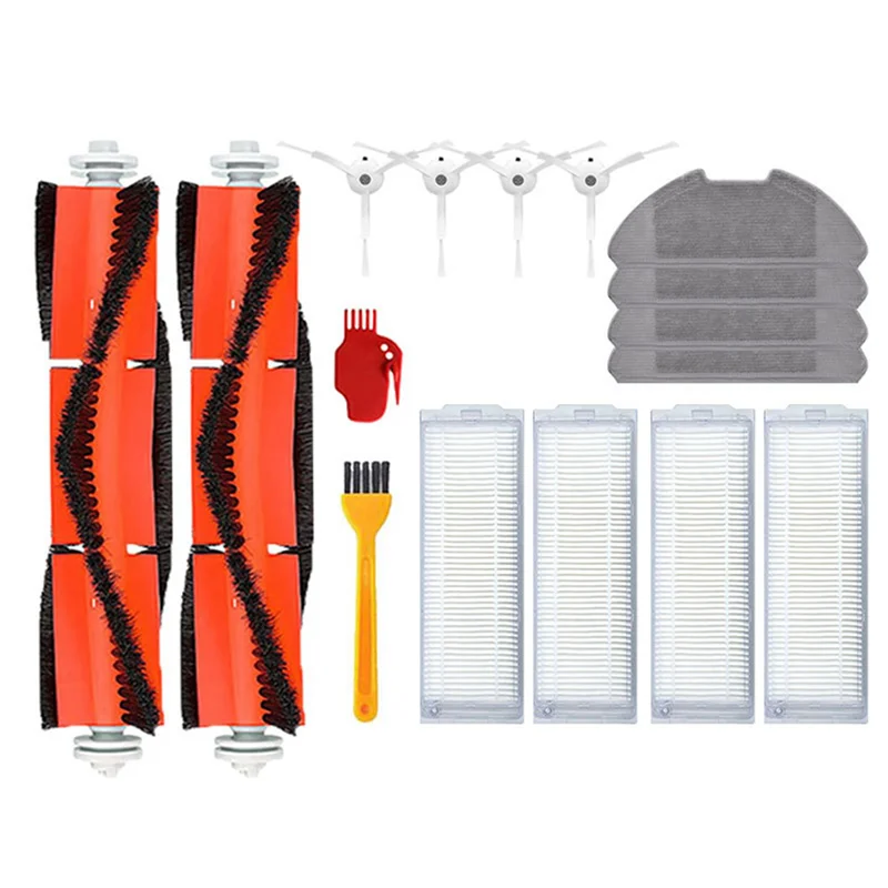 Sanq 2x para xiaomi mi robô aspirador de pó 2 lite/mi robô aspirador de pó 2 pro/mjstl/mjst1shw peças principal escova lateral filtro hepa