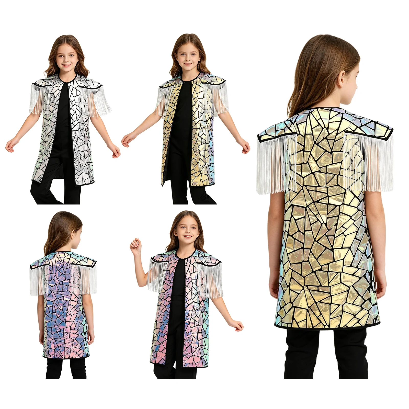 Children's Party Show Sequins Overcoat Jazz Dance Costumes Hip-hop Costumes Catwalk Performance Clothes Model Fashion Jacket