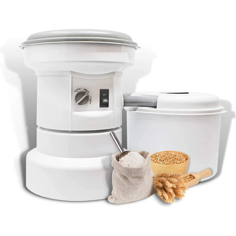 Powerful High Speed Electric Grain Mill Grinder for Healthy Gluten-Free Flours - Grain Grinder Mill, Wheat Grinder, Flour Mill