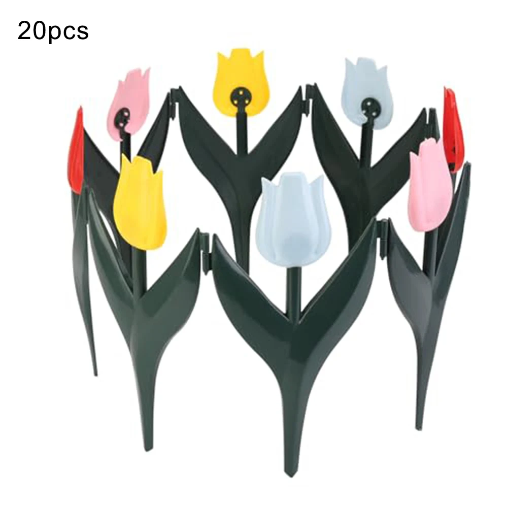 

20PCS Garden Fence Plastic Flower Type Fence Vegetable Garden Fence Home Outdoor Gardening Landscape Decoration