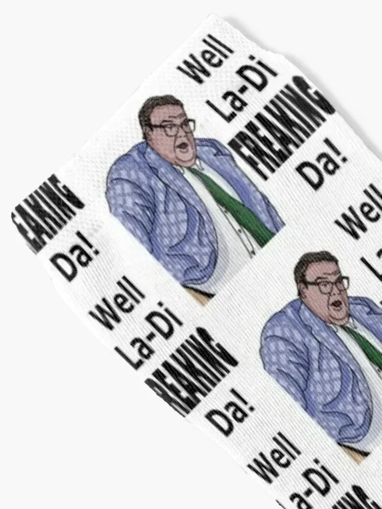 La-Di-Freaking-Da! Matt Foley Socks Rugby hiking with print anti slip football Socks Male Women's