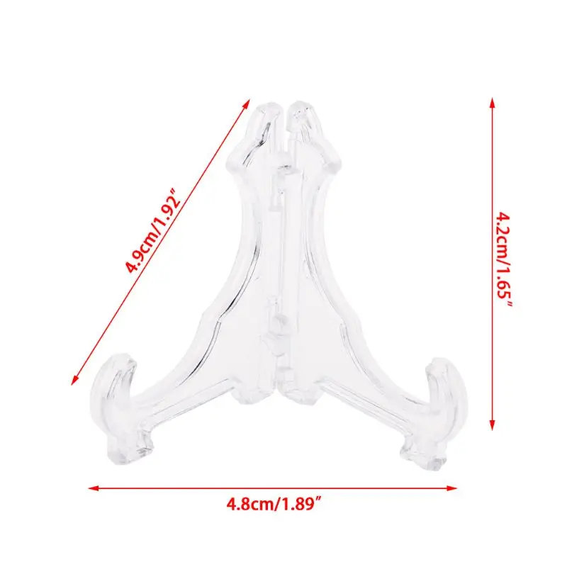Supporto per cavalletto trasparente per mini monete, per esporre monete, orologi da tasca