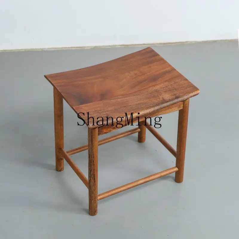 FG  good-looking walnut all solid wood stool office stool casual dressing stool