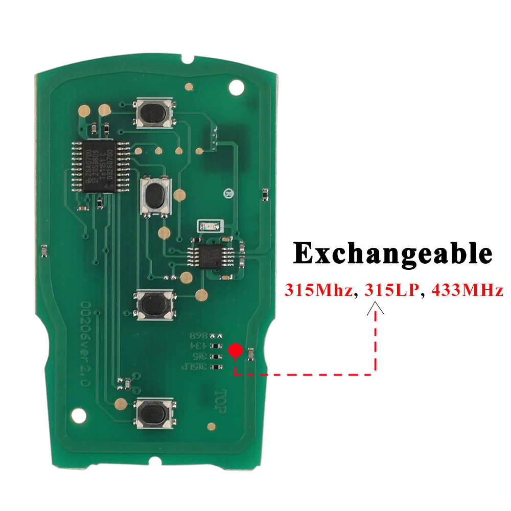 jingyuqin 4 Tasten Fernschlüsselfob 315MHz Keyless-go für BMW 7er E65 E66 mit CHIP ID46 7953 CAS1 HU92 UNCUT