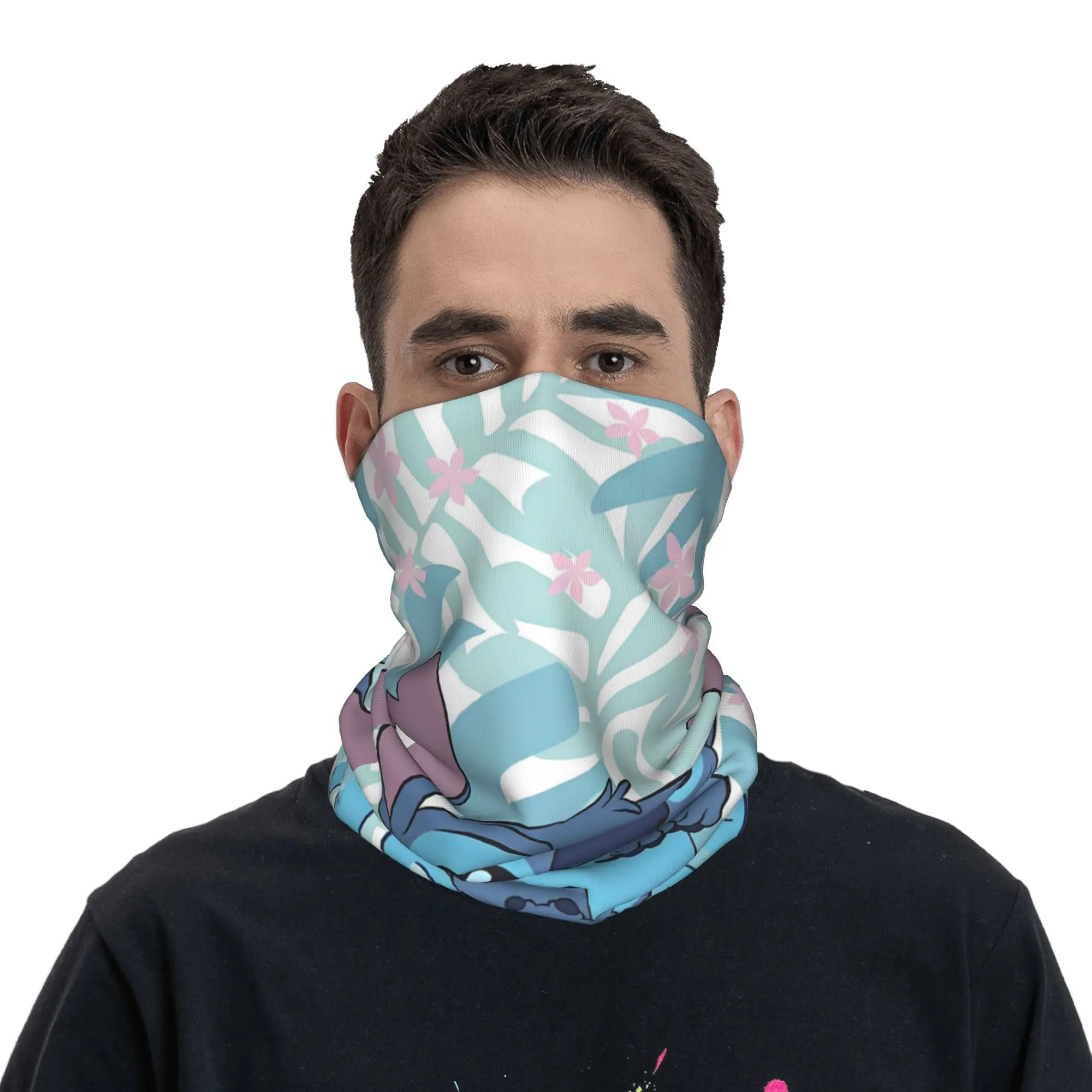 

Stitch Bandana Funny Kawaii Retro Balaclava Summer Hiking Camping Anti-UV Cycling Mask Soft Warm Tactical Mask