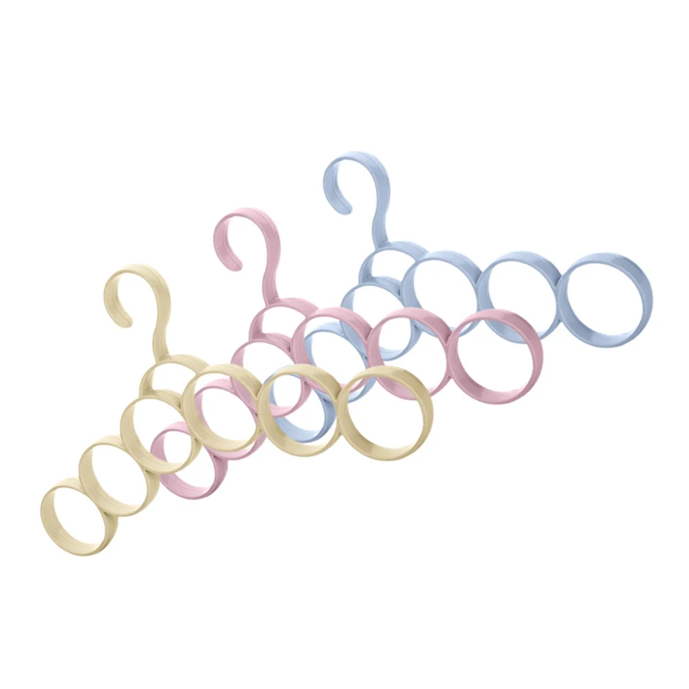 

3Pcs Multi Function Hanger Sturdy PP Saving Closet Organizer for Shirts Coats Scarves Ties Belts Household Wardrobe