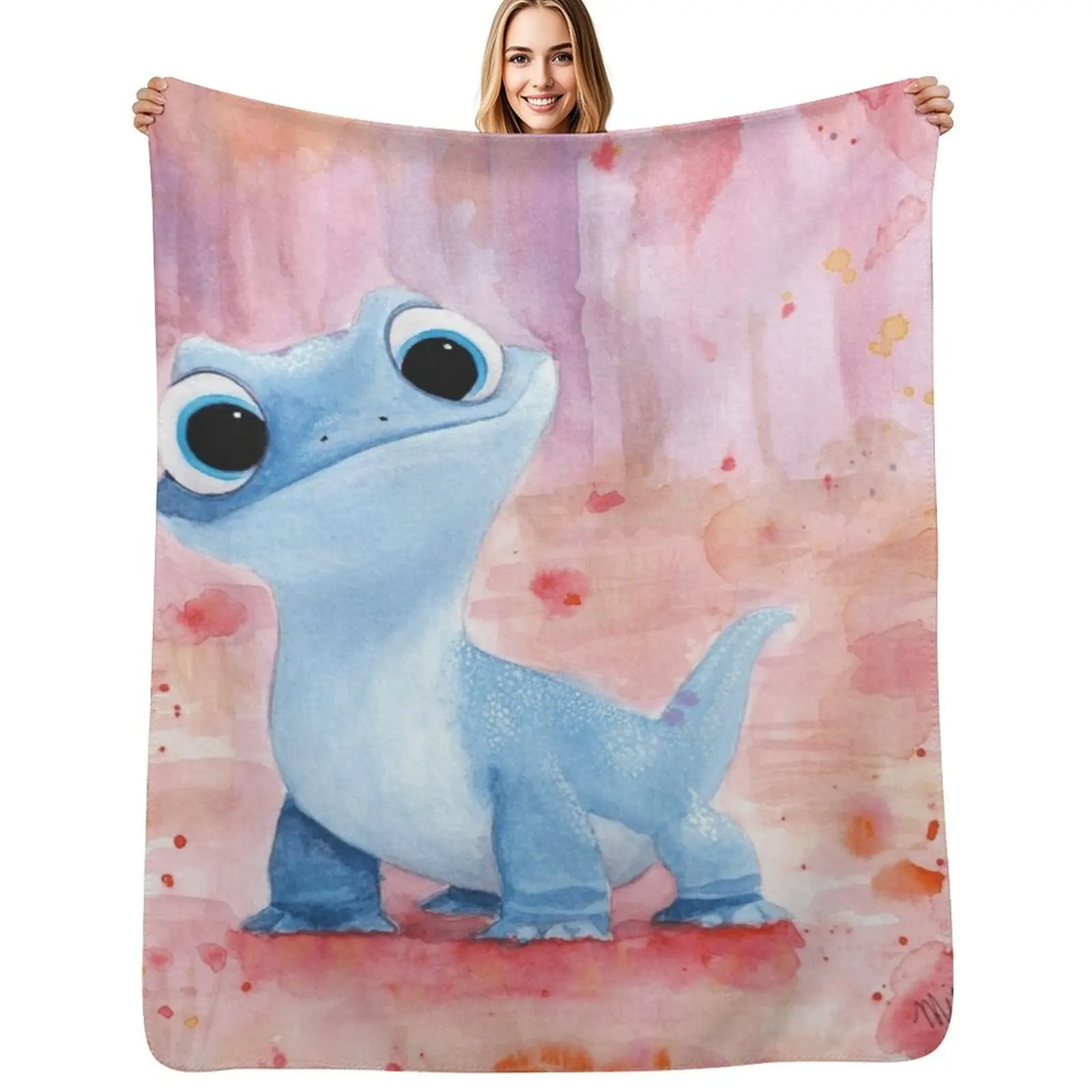 

Bruni, the fire salamander Throw Blanket Lightweight Cozy Blanket for Bed Sofa