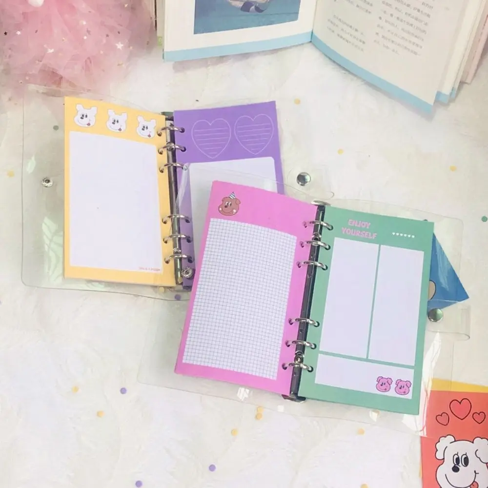 50Sheets Loose Leaf Refill Paper Love Dog Inner Refill Spiral Binder Paper 6-hole Notebook Separator Paper