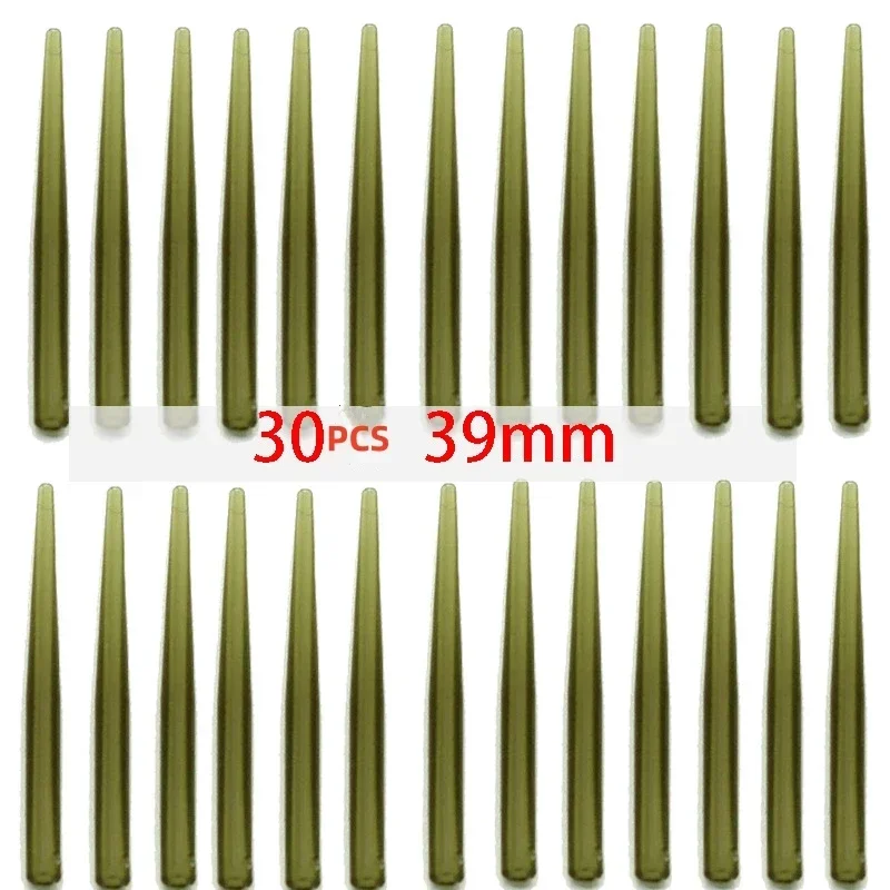 30PCS Carp Fishing Anti Tangle Sleeve Accessories Helicopter Rig Tubing Hook Swivel Connector Sleeve for Fishing Line Protection