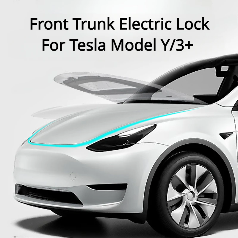 Электрический замок Tesla с мягкой застежкой на передний багажник, новая модель 3 +, высококлассный Электрический Всасывающий замок для модных адсорбционных аксессуаров