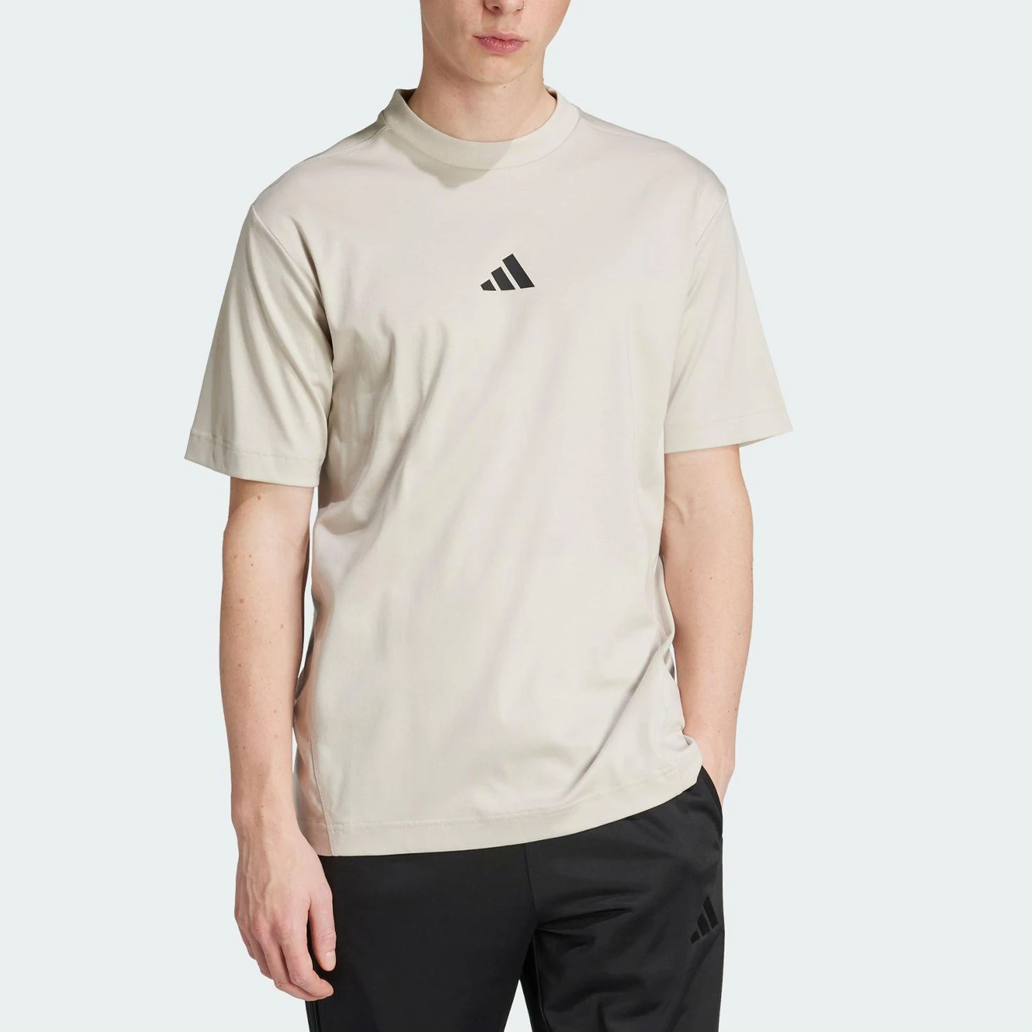 adidas-genuine-summer-men's-round-neck-loose-breathable-short-sleeved-shirt-jf3259