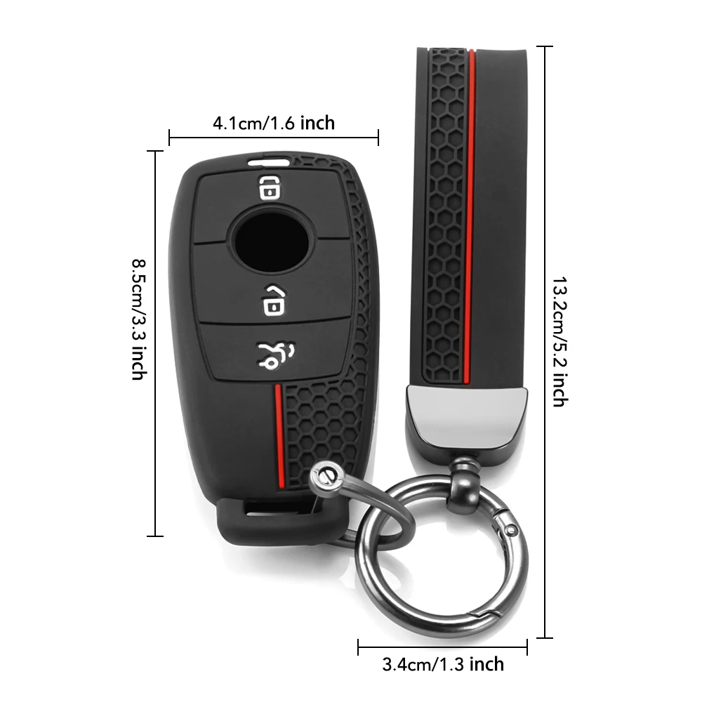 For Mercedes Benz A C E S G Class GLC CLE CLA GLB GLS W177 W205 W213 W222 X167 AMG New Silicone Car Remote Key Case Cover