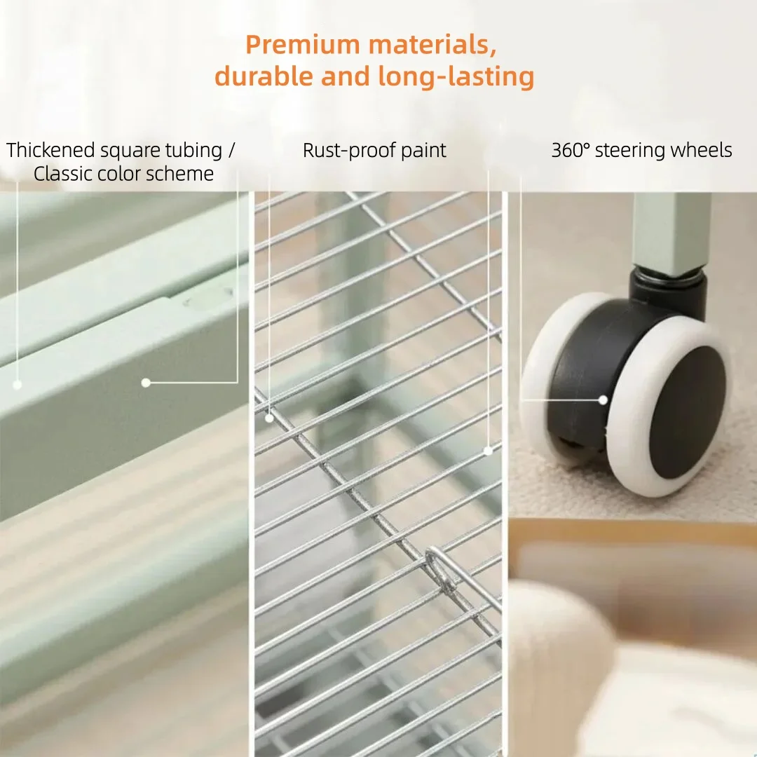 

Factory Export Large Space Metal Bird Cage Box Packed New Style Wholesale For Budgie And Parrot Breeding For Villa Use