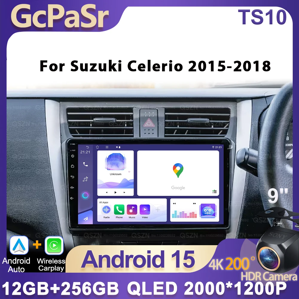 

Android 15 car radio For Suzuki Celerio 2015 2016 2017 2018 Car Player GPS Stereo Screen Navigation Auto Radio Screen No 2 Din