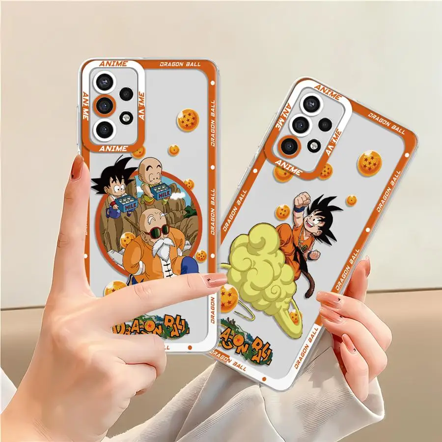 

Clear Phone Cover Case for Samsung Galaxy A32 A72 A31 A16 A17 A50 A21s A71 A51 A12 A52s A52 Dragon Ball Goku Training