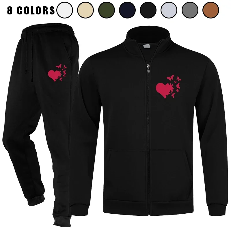 

Men's 2 Pieces Athletic Tracksuit Full - Zip Sweatsuit Workout with Active Jackets and Pants