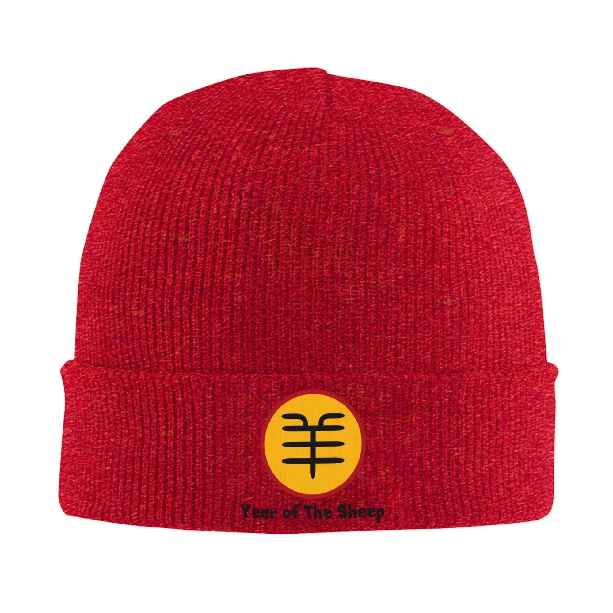 Unisex Beanie Hat Chinese New Year 2027 years of sheep goat Accessories Warm Winter Knitted Caps  Bonnet Hats